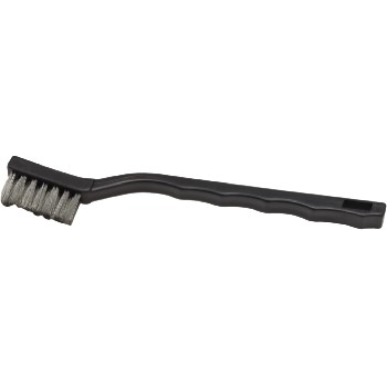 Winco Mini Scratch Utility Brush, Stainless Steel Wire, 7&quot;