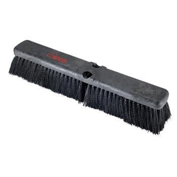 Winco Medium Duty Push Broom Head, Fine, 18&quot;, Black