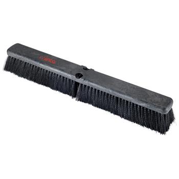 Winco Medium Duty Push Broom Head, Fine, 24&quot;, Black