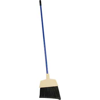 Winco&#174; Angle Head Lobby Broom, Plastic Bristles, 60&quot;, Blue