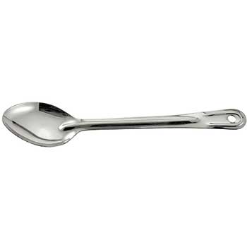 Winco 13&quot; Solid Basting Spoon w/ S.S 1.5 mm