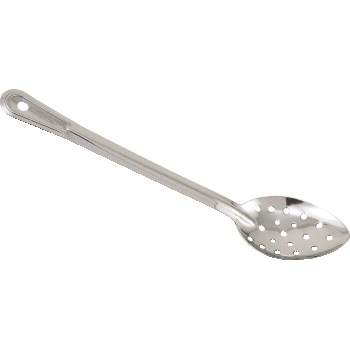 Winco Prime One-Piece Perforated Basting Spoon, Stainless Steel, 15&quot;