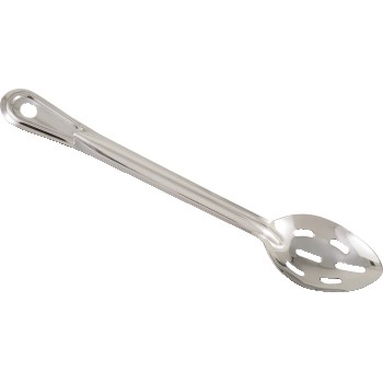 Winco Prime One-Piece Slotted Basting Spoon, Stainless Steel, 15&quot;
