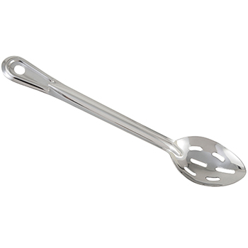 Winco 11&quot; Slotted Basting Spoon, 1.2mm, S/S