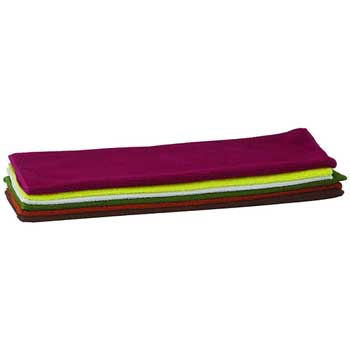 Winco Microfiber Towel, Various Colors, 16&quot; x 16&quot;, 6/PK