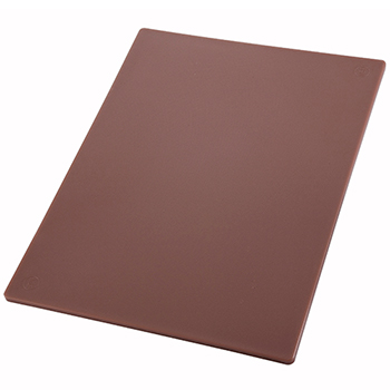 Winco Cutting Board, 12&quot; x 18&quot; x 1/2&quot;, Brown