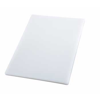 Winco Cutting Board, 12&quot; x 18&quot; x 1/2&quot;, White