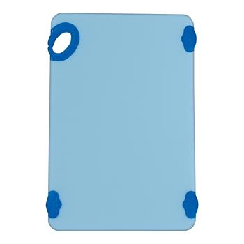 Winco Statik Cutting Board, 12&quot; L x 18&quot; W x 0.63&quot; H, Plastic, Blue