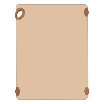 Winco Statik Cutting Board, 18&quot; L x 24&quot; W x 0.63&quot; H, Plastic, Brown