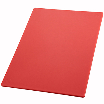 Winco Cutting Board, 12&quot; x 18&quot; x 1/2&quot;, Red