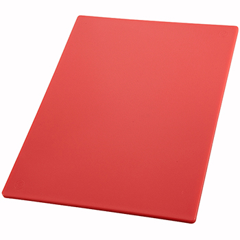 Winco Cutting Board, 18&quot; x 24&quot; x 1/2&quot;, Red