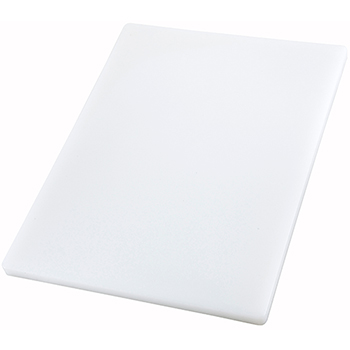 Winco Cutting Board, 12&quot; L x 18&quot; W x 1&quot; H, Plastic, White