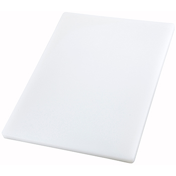 Winco Cutting Board, 15&quot; L x 20&quot; W x 1&quot; H, Plastic, White