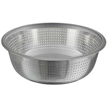 Winco 15&quot; Colanders, Chinese Style, 2.5mm Holes, S/S