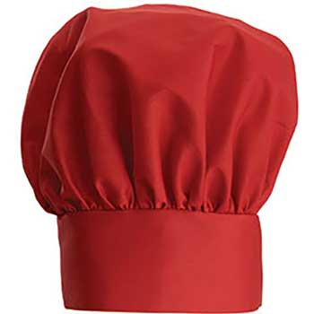 Winco Chef Hat, 13&quot;, Velcro Closure, Red