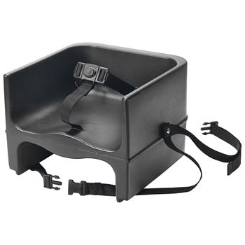 Winco Plastic Booster Seat, 3 Way Strap, 11-3/4? W x 11-3/4? D x 10-1/2? H, Black