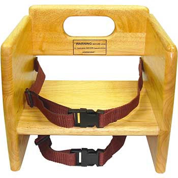 Winco Natural Wooden Booster Seat