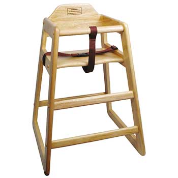 Winco Natural Wood High Chair
