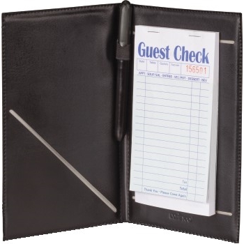 Winco Guest Order Holder with Elastic Pen Loop, 5 1/4&#39;&#39; X 8 1/2&#39;&#39;