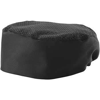 Winco Ventilated Pillbox Hat, 3.5&quot; H, Black, Extra-Large