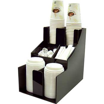 Winco Cup &amp; Lid Organizer, 3 Tiers, 2 Stacks