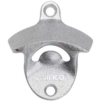 Winco Wall Mounted Bottle Opener, 3 1/4&quot; x 2 3/4&quot;