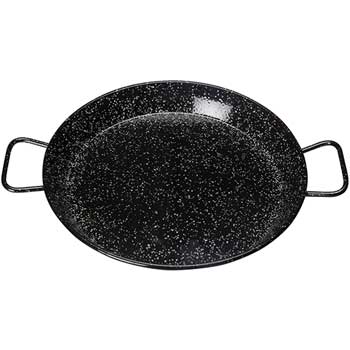 Winco Paella Pan, Enameled Carbon Steel, 23 5/8&quot;