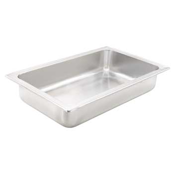 Winco Water Pan, Full-size, 4&quot;, Dripless, S/S