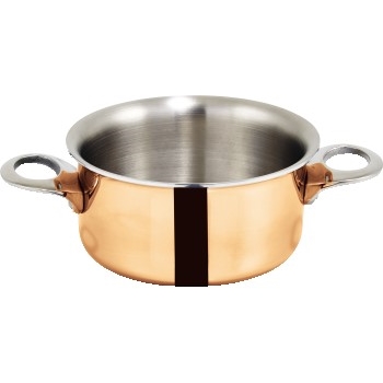 Winco Tri-Ply Mini Casserole, Copper Plated, 3.75&quot;, 15 oz.