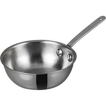 Winco Mini Wok, 3 3/8&quot; x 1&quot;, Stainless Steel