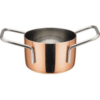 Winco Mini Casserole, Copper Plated, 2 3/4&quot; X 1 3/4&quot;