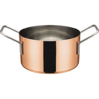 Winco Mini Casserole, Copper Plated, 4 1/4&quot; X 2 3/8&quot;