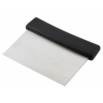 Winco Dough Scraper, Plastic Handle, Stainless Steel Blade