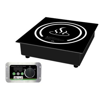 Winco Drop-In Commercial Electric Induction Cooker with Digital Controls, 12-5/8&quot;W, 240V, 3400W