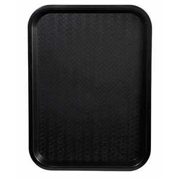 Winco Fast Food Tray, 10&quot; x 14&quot;, Black