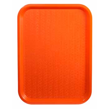 Winco Fast Food Tray, 10&quot; x 14&quot;, Orange