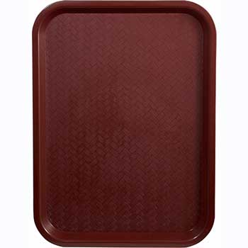 Winco Fast Food Tray, 10&quot; x 14&quot;, Burgundy