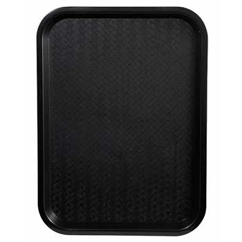 Winco Fast Food Tray, 12&quot; x 16&quot;, Black