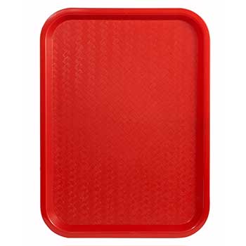 Winco Fast Food Tray, 12&quot; x 16&quot;, Red