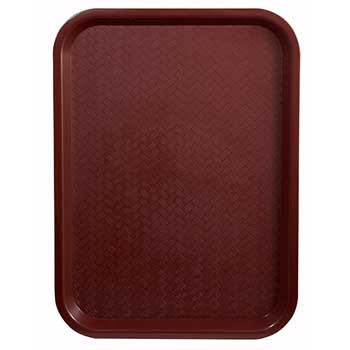 Winco Fast Food Tray, 12&quot; x 16&quot;, Burgundy