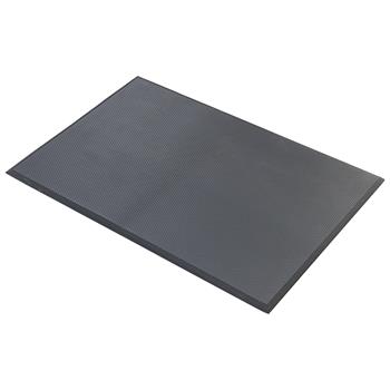 Winco Anti-Fatigue Rubberized Gel Foam Floor Mat, 2&#39; x 3&#39;, Black