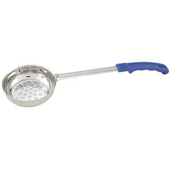 Winco 8oz Perf Food Portioner, One-piece, Blue, S/S