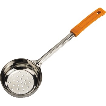 Winco Prime One-Piece Perforated Food Portioner, Stainless Steel, Orange, 8 oz.