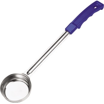 Winco Prime One-Piece Solid Food Portioner, Stainless Steel, Blue, 2 oz.