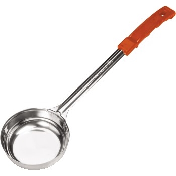 Winco Prime One-Piece Solid Food Portioner, Stainless Steel, Orange, 8 oz.