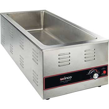 Winco Electric, 4/3 Size Food Warmer, 1500W, Wet Well Use Only