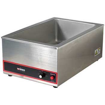 Winco Electric Food Warmer, 20&quot; X 12&quot; Opening, 1200w, 120v
