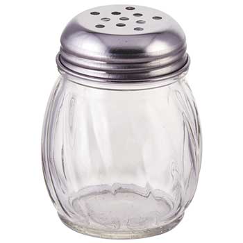 Winco Cheese Shaker, 6oz, Perforated Top