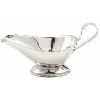 Winco Gravy Boat, 30 oz, Stainless Steel