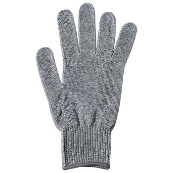 Winco Anti-Microbial Cut Resistant Gloves, Gray, Large